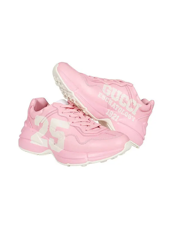 Кроссовки rhyton 'pink 25' Gucci — изображение 2 из 4, розовый/белый