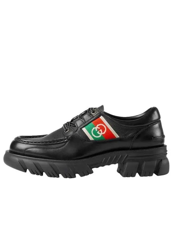 Кроссовки gg romance lace-up 'black' Gucci — изображение 1 из 4, черный