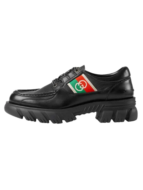 Кроссовки gg romance lace-up 'black' Gucci — изображение 2 из 4, черный