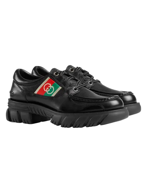 Кроссовки gg romance lace-up 'black' Gucci — изображение 3 из 4, черный