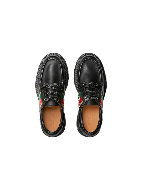 Кроссовки gg romance lace-up 'black' Gucci — изображение 4 из 4, черный
