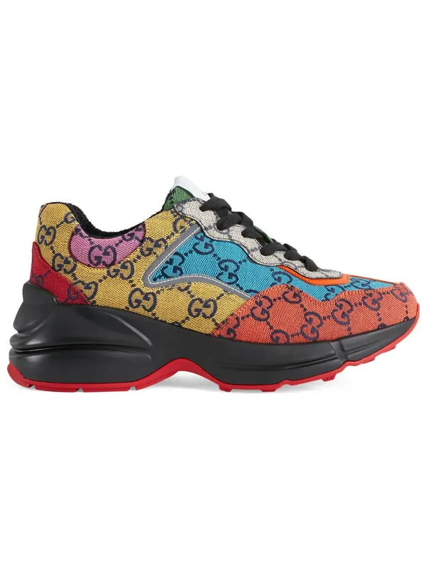 Кроссовки rhyton 'multicolor monogram' Gucci — изображение 2 из 4, мульти