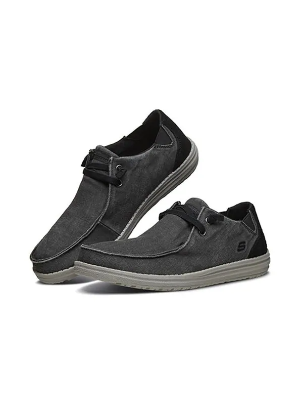 Кроссовки melson leisure shoes black Skechers — изображение 3 из 4, черный