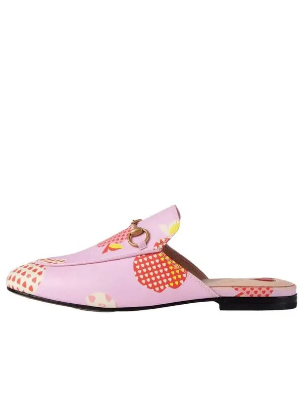 Тапочки princetown slippers 'pink orange' Gucci
