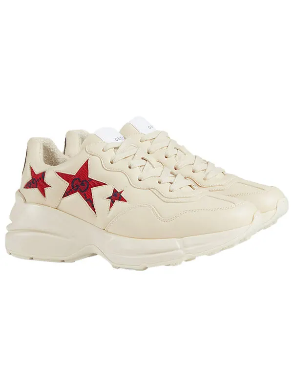 Кроссовки 520 rhyton star 'white red' Gucci — изображение 3 из 4, белый/красный