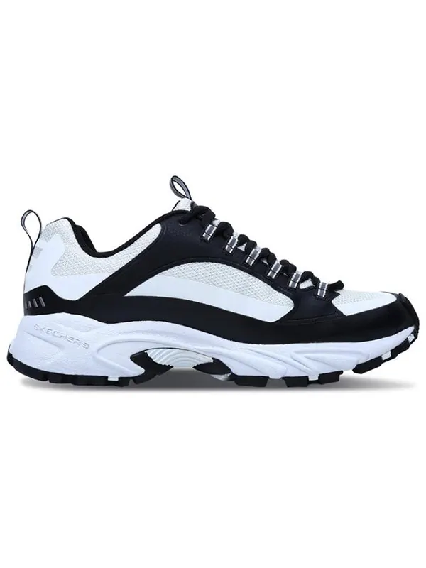 Кроссовки stamina running shoes 'white black' Skechers — изображение 2 из 4, черный