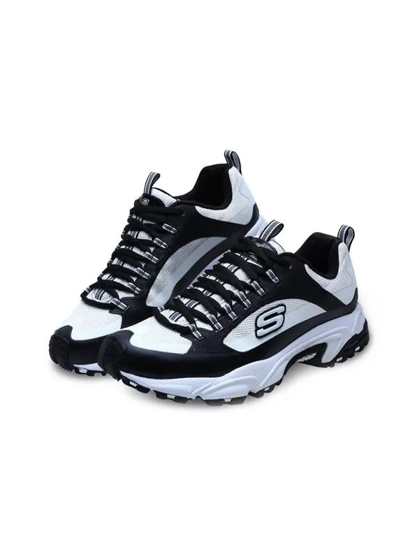 Кроссовки stamina running shoes 'white black' Skechers — изображение 3 из 4, черный