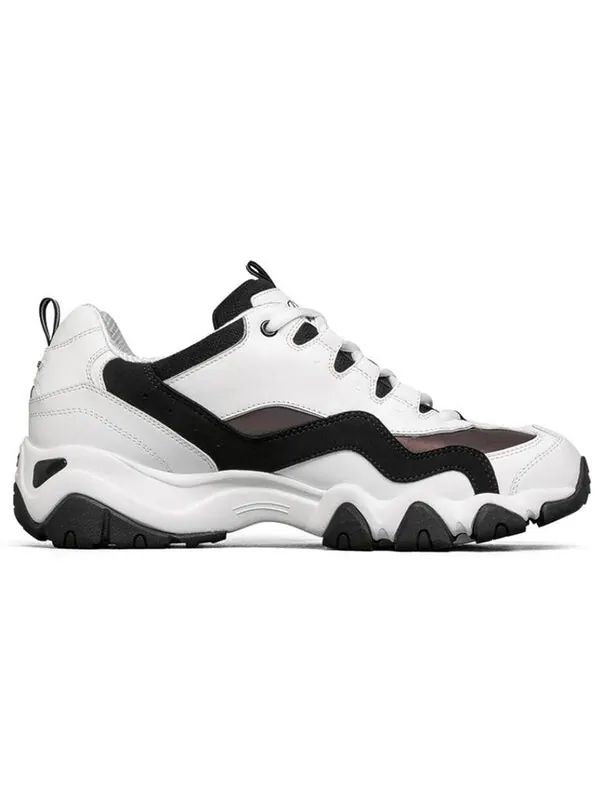 Кроссовки d lites 2.0 running shoes white/black/grey Skechers — изображение 2 из 4, серый