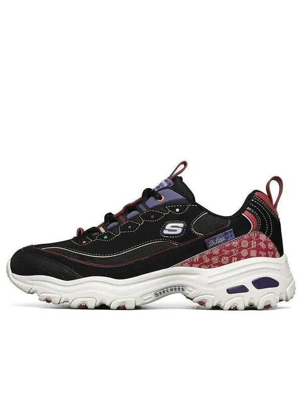 Кроссовки d lites low-top running shoes black Skechers — изображение 1 из 4, черный