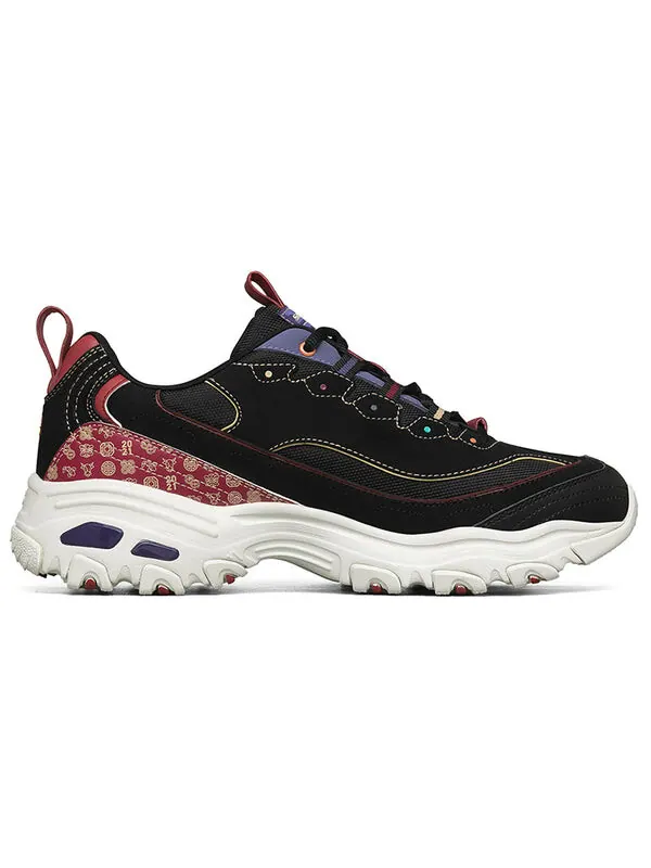 Кроссовки d lites low-top running shoes black Skechers — изображение 2 из 4, черный