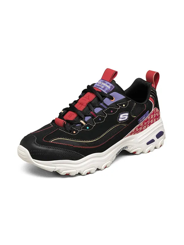 Кроссовки d lites low-top running shoes black Skechers — изображение 3 из 4, черный