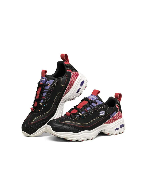 Кроссовки d lites low-top running shoes black Skechers — изображение 4 из 4, черный