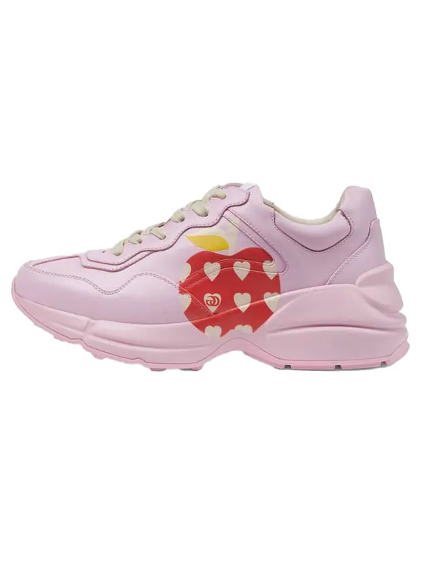 Кроссовки rhyton 'pink apple' Gucci — изображение 4 из 4, розовый