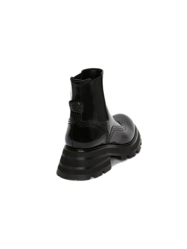 Кроссовки leather chelsea ankle boots 'black' Alexander Mcqueen — изображение 4 из 4, черный