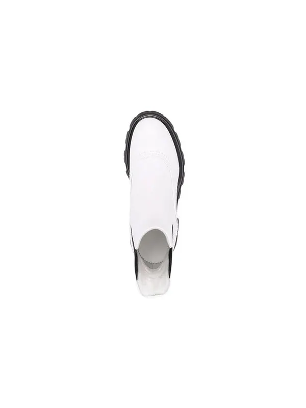 Кроссовки leather chelsea ankle boots 'white black' Alexander Mcqueen — изображение 4 из 4, белый