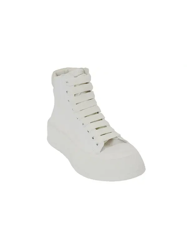 Кроссовки deck high-top sneakers 'white' Alexander Mcqueen — изображение 3 из 4, белый