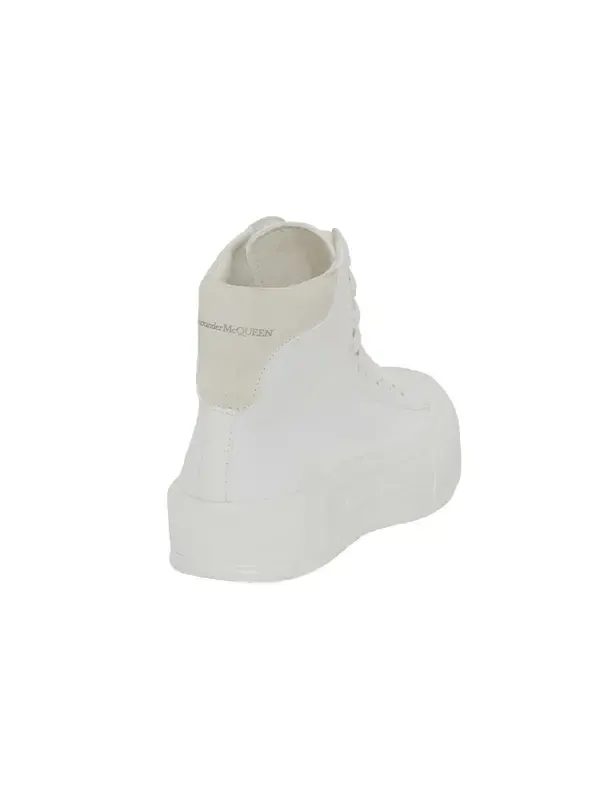 Кроссовки deck high-top sneakers 'white' Alexander Mcqueen — изображение 4 из 4, белый