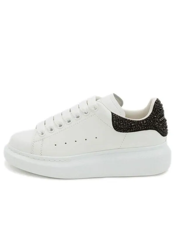 Кроссовки oversized sneaker 'white jet black crystal' Alexander Mcqueen — изображение 1 из 4, белый/черный