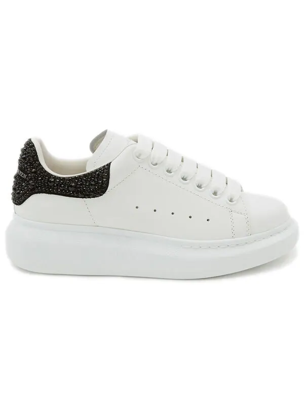 Кроссовки oversized sneaker 'white jet black crystal' Alexander Mcqueen — изображение 2 из 4, белый/черный