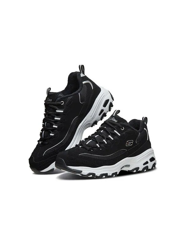 Кроссовки d lites 1.0 low-top running shoes black Skechers — изображение 3 из 4, черный