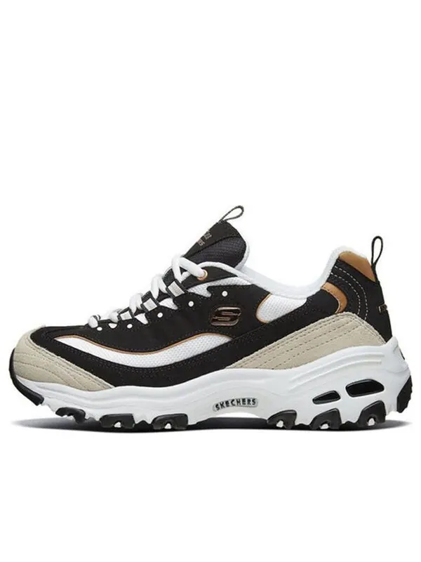 Кроссовки d lites 1.0 low-top running shoes black/gold Skechers — изображение 1 из 4, черный/золотистый