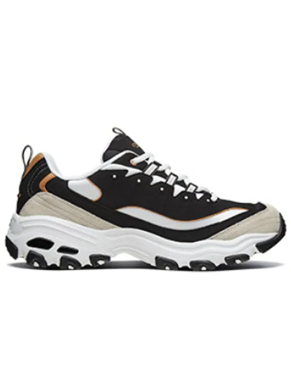 Кроссовки d lites 1.0 low-top running shoes black/gold Skechers — изображение 2 из 4, черный/золотистый