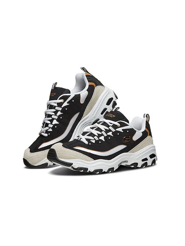 Кроссовки d lites 1.0 low-top running shoes black/gold Skechers — изображение 3 из 4, черный/золотистый