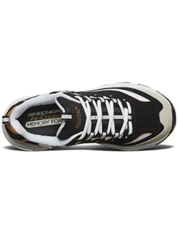 Кроссовки d lites 1.0 low-top running shoes black/gold Skechers — изображение 4 из 4, черный/золотистый
