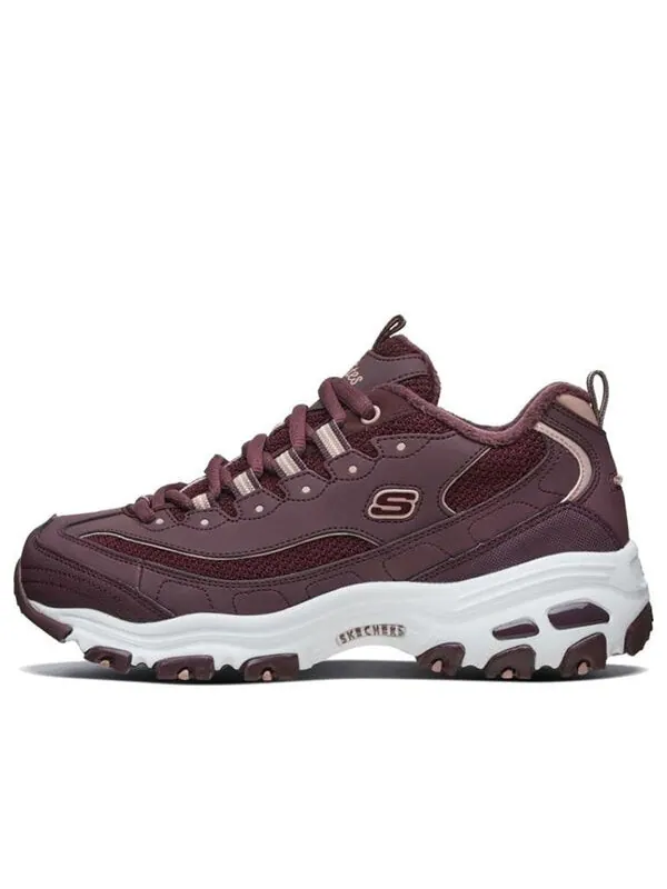 Кроссовки d'lites 1.0 running shoes red/white Skechers — изображение 1 из 4, винный