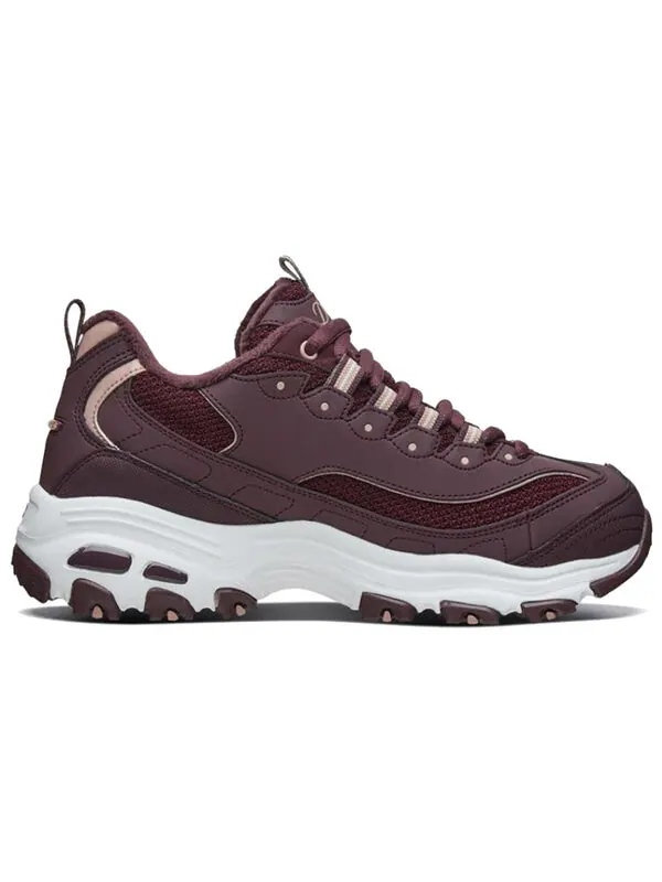 Кроссовки d'lites 1.0 running shoes red/white Skechers — изображение 2 из 4, винный