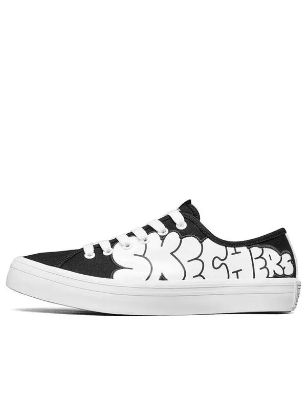 Кроссовки jeremyville x v'lites low-top sneakers black/white Skechers — изображение 1 из 4, черный/белый
