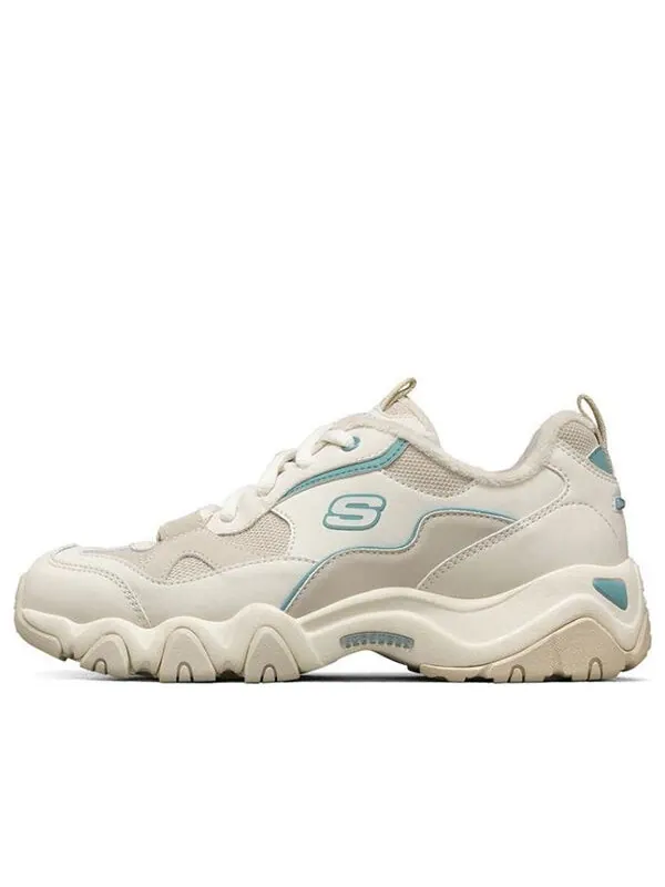 Кроссовки d lites 2.0 running shoes white/brown/blue Skechers — изображение 1 из 4, коричневый