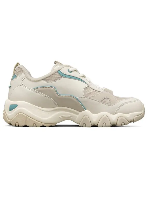Кроссовки d lites 2.0 running shoes white/brown/blue Skechers — изображение 2 из 4, коричневый