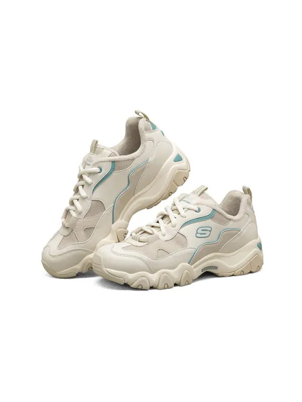 Кроссовки d lites 2.0 running shoes white/brown/blue Skechers — изображение 3 из 4, коричневый