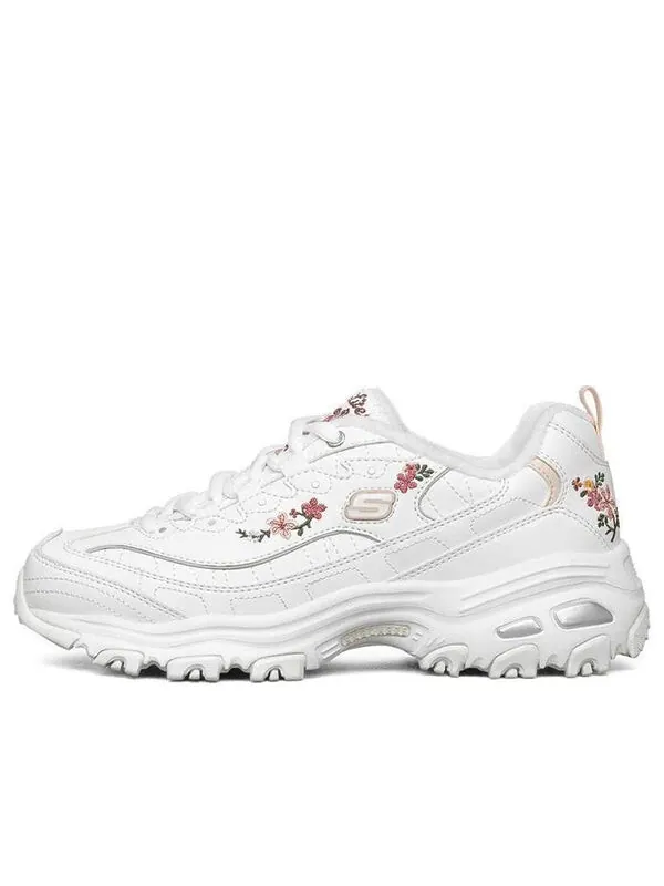 Кроссовки d'lites 1.0 'white floral' Skechers — изображение 1 из 4, белый/розовый