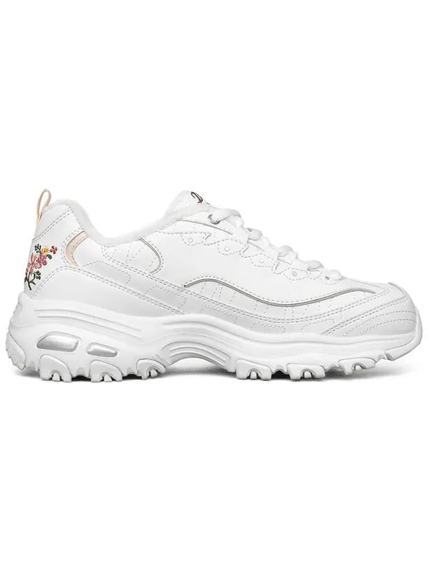 Кроссовки d'lites 1.0 'white floral' Skechers — изображение 2 из 4, белый/розовый