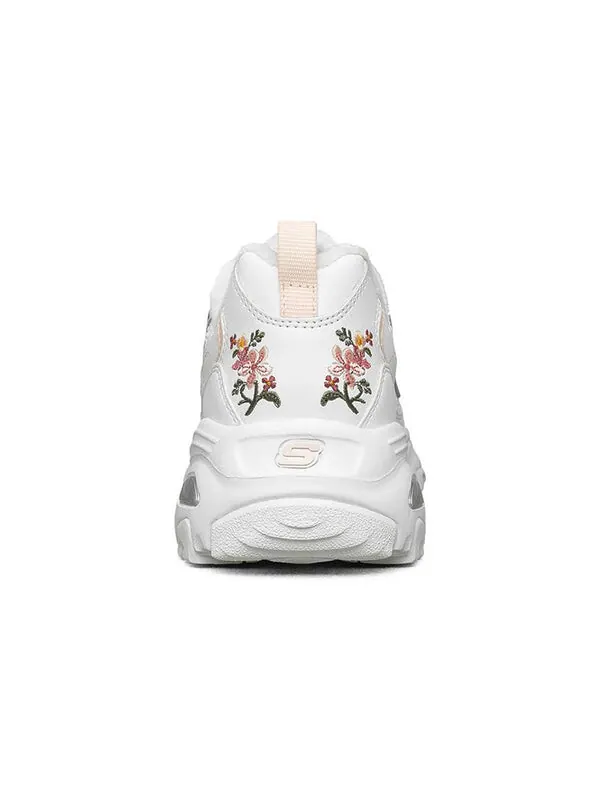 Кроссовки d'lites 1.0 'white floral' Skechers — изображение 4 из 4, белый/розовый