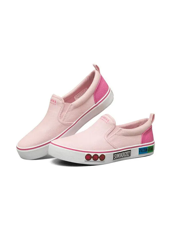 Кроссовки v lites canvas shoes pink Skechers — изображение 3 из 4, красный