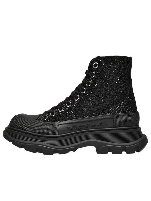 Кроссовки tread slick glitter high-top 'black' Alexander Mcqueen — изображение 1 из 2, черный