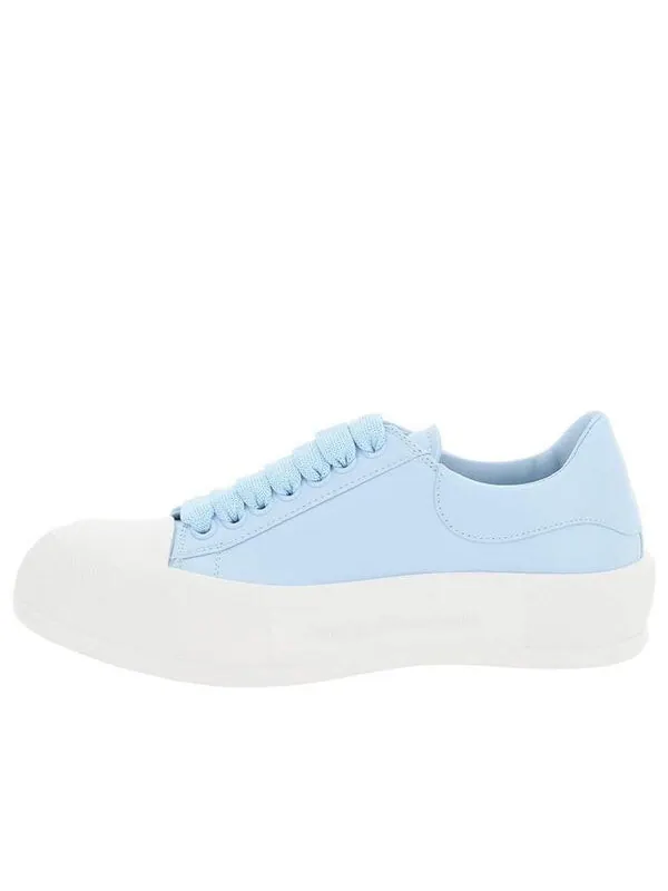 Кроссовки deck plimsoll lace-up sneakers 'blue white' Alexander Mcqueen — изображение 1 из 4, синий/белый