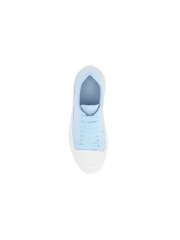 Кроссовки deck plimsoll lace-up sneakers 'blue white' Alexander Mcqueen — изображение 2 из 4, синий/белый