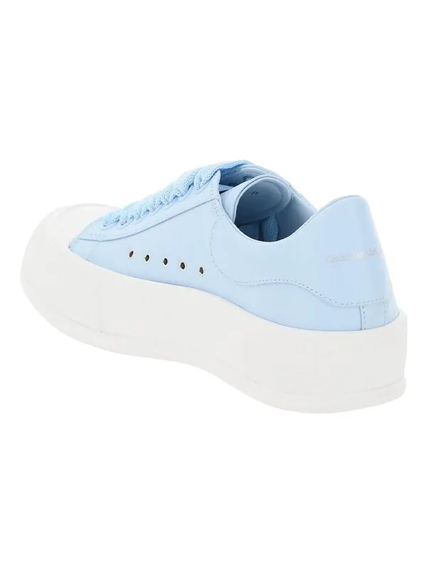 Кроссовки deck plimsoll lace-up sneakers 'blue white' Alexander Mcqueen — изображение 3 из 4, синий/белый
