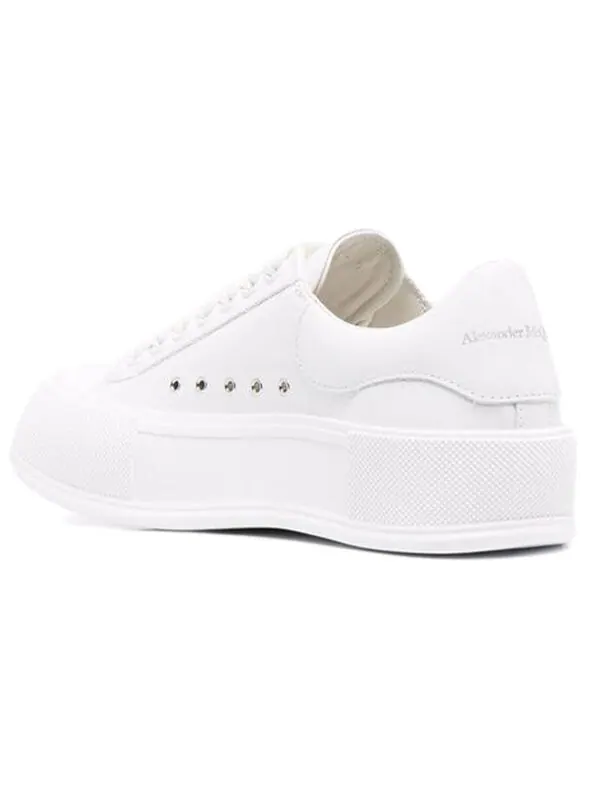 Кроссовки deck plimsoll lace-up sneakers 'white' Alexander Mcqueen — изображение 4 из 4, белый