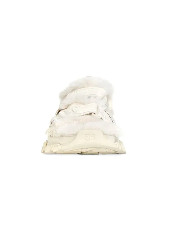 Сандалии track sandals 'fake fur white' Balenciaga — изображение 3 из 4, белый