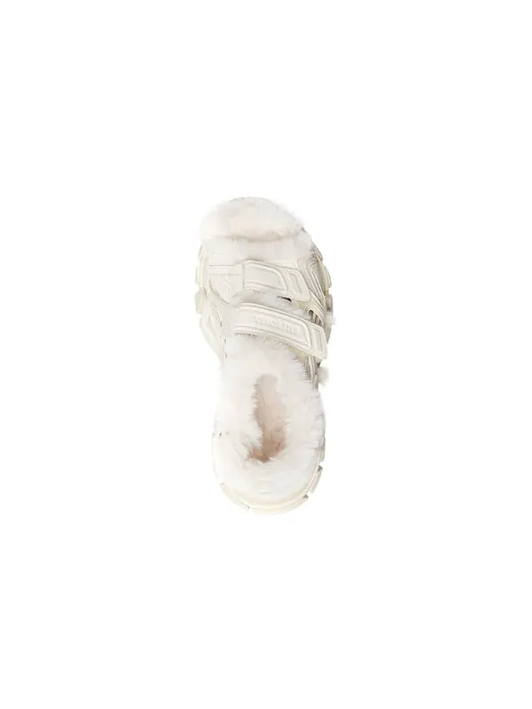 Сандалии track sandals 'fake fur white' Balenciaga — изображение 4 из 4, белый