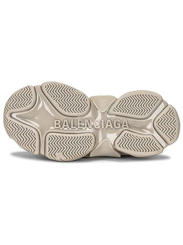 Кроссовки triple s 'fake fur - beige' Balenciaga — изображение 4 из 4, бежевый/черный