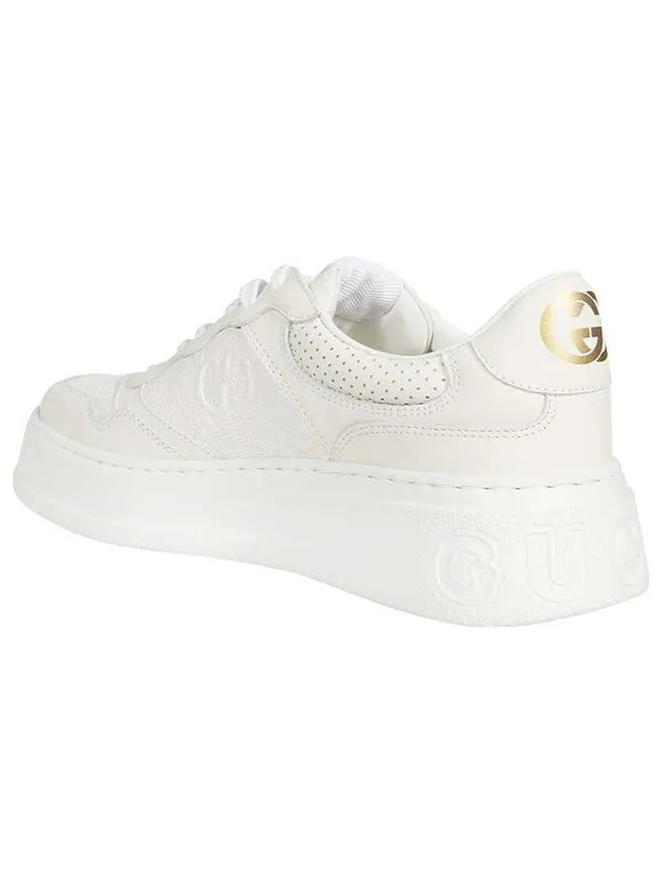 Кроссовки gg embossed sneaker 'white' Gucci — изображение 3 из 4, белый