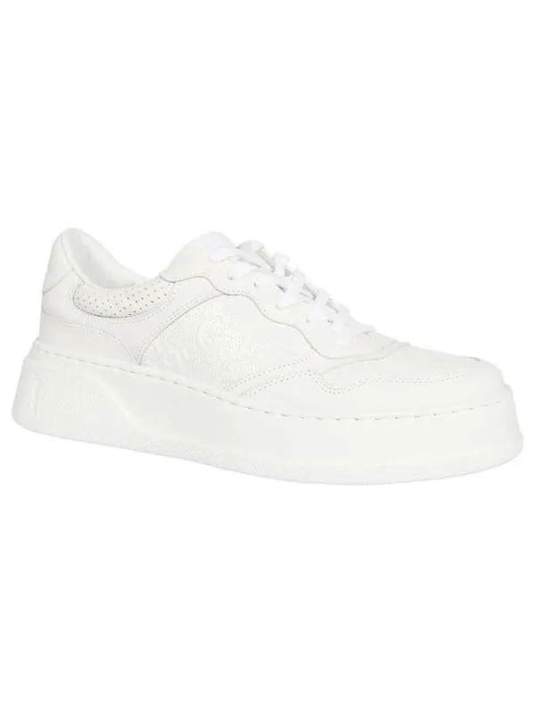 Кроссовки gg embossed sneaker 'white' Gucci — изображение 4 из 4, белый