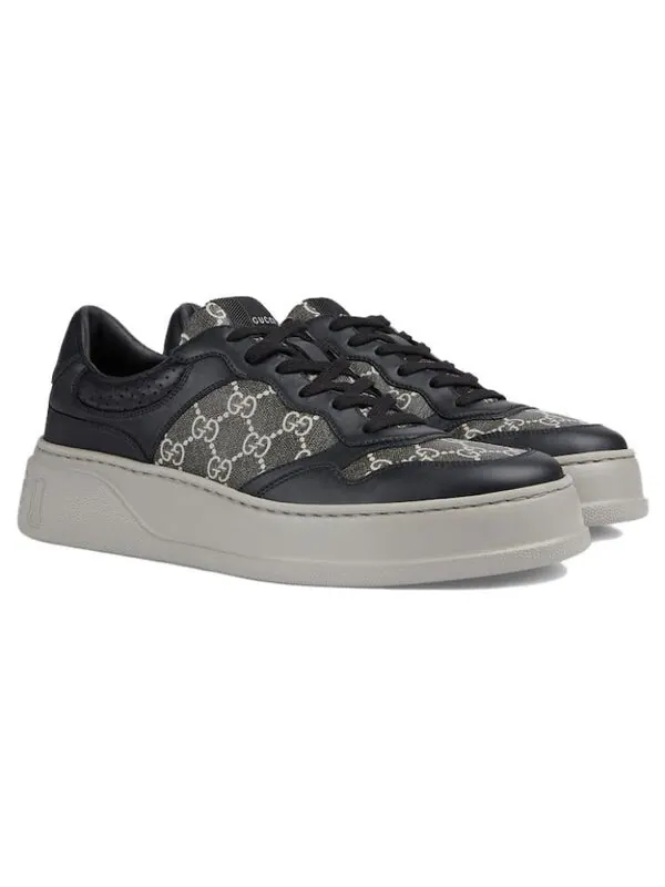 Кроссовки gg sneaker 'gg supreme canvas - black grey' Gucci — изображение 4 из 4, черный/серый
