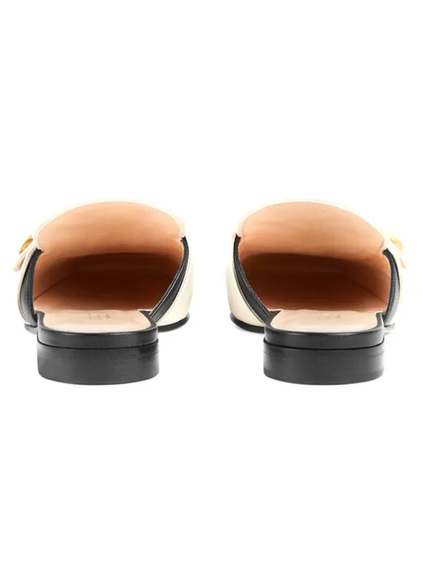 Сандалии double g slide sandal 'black' Gucci — изображение 4 из 4, черный/белый